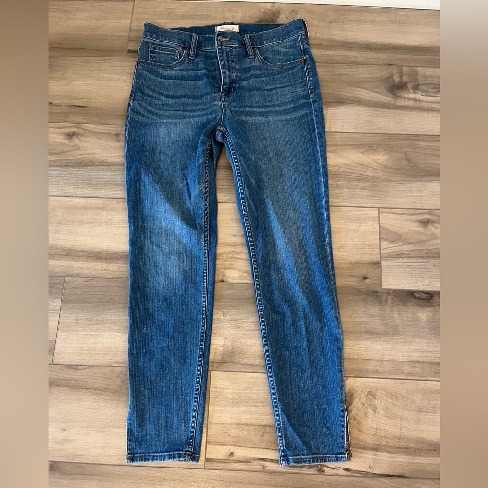 Madewell Women Jeans 9” High Rise Skinny Size 30 Medium Wash EUC